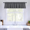 MIULEE Blackout Valance Rod Pocket Thermal Insulated Window Treatment Tiers Solid Short Curtain for Small Window Bedroom 42 x 18 Inches 1 Panel Gr...