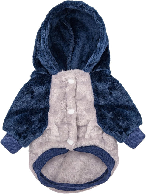FabriCastle Dog Hoodie Sweater, Dog Clothes, Dog Coat, Dog Jacket for Small or Medium Dogs Boy or Girl, Ultra Soft and Warm Cat Pet Sweaters (Grey...