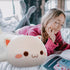 FUYU Cat Stuffed Animals, Soft Cat Plush Pillow Kawaii Kitten Stuffed Animal Toy Gifts for Kids Boys Girls Room Decor (White Round Eyes,15in/37cm)...