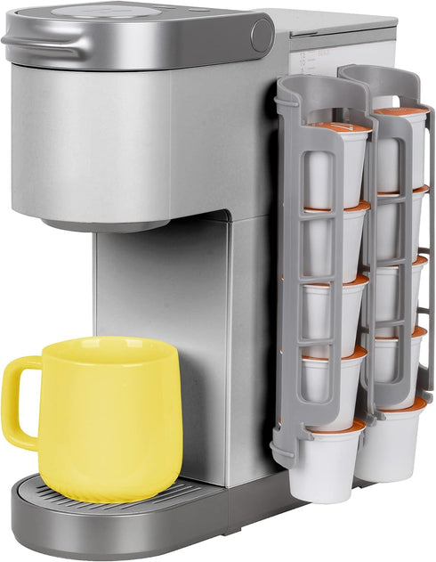 STORAGENIE Coffee Pod Holder Side Mount K Cup Pods Dispenser compatible with Keurig Coffee Makers, Perfect for Small Counters...