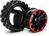 JIUWU 4-Pack Off-Road Wheels 12mm Hex Rc Wheels and Tires - High-Performance Upgrade for 1/10 Rc Tires Cars - Durable Plastic and Rubber Construct...