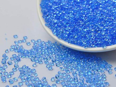 ZKC 4.5mm 10000PCS Light Blue Crystal Acrylic Diamond Vase Fillers Beads for Wedding Centerpiece Table Scatter Shower Party Vase Beads Decorations...