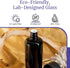 Infinity Jars Black Ultraviolet Glass Slow Pour Screw-Top Bottle 100 ML(3.4 fl oz) Airtight Refillable Container with Neck Finish for Massage Oil,...