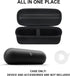 Hard Carrying Case for Beats Pill - Wireless Bluetooth Speaker, Wireless Portable Speaker Protection Case with Mesh Pocket for Charging Cables, Bl...