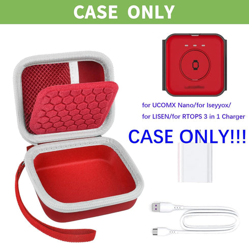 Carrying Case for Iseyyox/for Ucomx Nano 3 in 1 Foldable Magnetic Wireless Charger Dock, Also Holds for Apple MagSafe Duo/for LISEN/for RTOPS Trav...