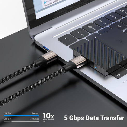 USB 3.0 Male to Male Extension USB A Male to Male Cable USB Cord USB Extenders USB to USB Cable Works with Laptop Cooling Pad,External Hard Drive,...