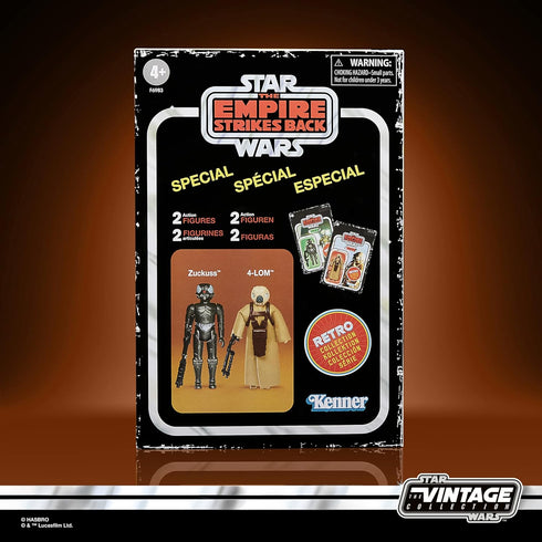 STAR WARS Retro Collection 4-LOM & Zuckuss, 2-Pack, The Empire Strikes Back 3.75-Inch Collectible Action Figures, Ages 4 and Up (Amazon Exclusive)...