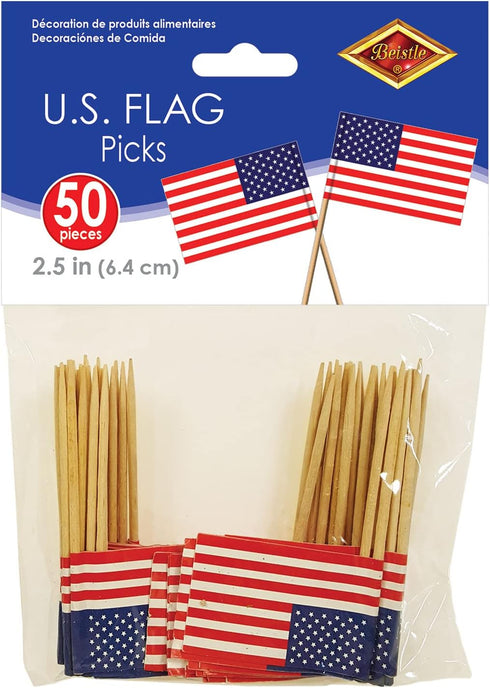 Beistle Packaged U S Flag Picks...