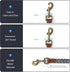 Mile High Life Heavy Duty Dog Leash with Metal Sturdy Clasp and Genuine Leather Connection, Strong Dog Rope Leash for Medium and Large Dogs, Puppy...