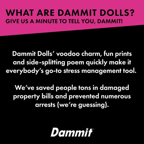 Dammit Doll - Limited Edition - Book Garden Stress Relief, Gag Gift...