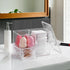 Qtip Holder, Cotton Pads Dispenser with Lid 3 in 1 Cotton Balls Swab Container Clear Acrylic Cosmetic Storage for Bathroom Countertop...