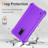 for BLU View 4 Phone Case with Tempered Glass Screen Protector,Slim Soft Silicone Full-Body Protective Case for BLU View 4 (B135DL) (Purple)...