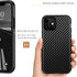 Tasikar Compatible with iPhone 11 Case Carbon Fiber Leather Design with TPU Bumper Premium Hybrid Case (Black)...