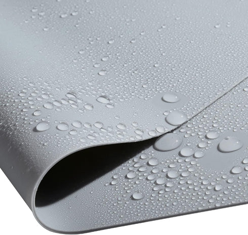 wellhouse Extra Large Mulitpurpose Silicone Nonstick Pastry Mat Countertop Protector Heat Resistant Nonskid Table Mat (23.6by15.7 Inch, Gray)...