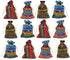 12pc Egyptian Style Jewelry Coin Pouches Aztec Print Drawstring Gift Bag Party Accessories Brocade Cotton Sachet Candy Present Pouch Travel Purse ...