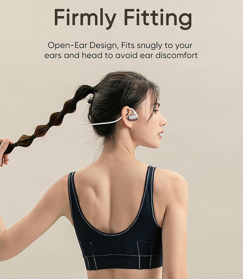 Premium Open Ear Air Conduction Headphones, Bluetooth 5.3 Wireless Earphones with Microphone, Stereo Sound Waterproof Sweatproof Sport Headsets fo...
