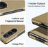 Z Fold 6 Case for Samsung Galaxy Z Fold 6 Phone Case, Clear View Mirror Flip Case with Kickstand, Cover for Samsung Z Fold 6 5G Case PU Leather He...