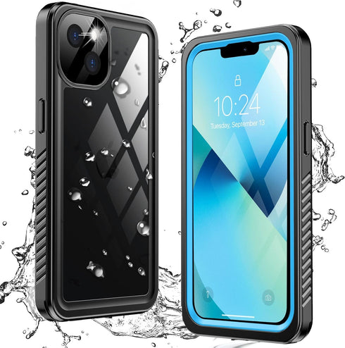 ANTSHARE for iPhone 13 Case Shockproof Waterproof Clear Heavy Duty 360 Full Body Protective Rugged iPhone 13 Case with Screen Protector 6.1 Inches...