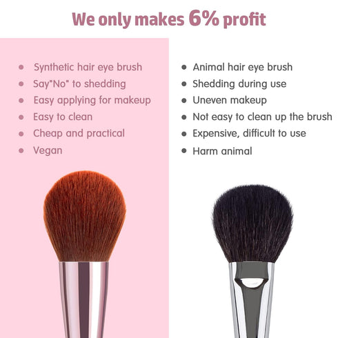 7Pcs Pink Makeup Brushes Set Professional, Face Foundation Brush, Eye Brush, Essential Beauty Tools for Travel for Beginners by YUESHENNAN...