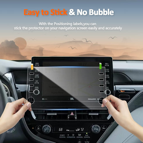 CDEFG 2 Pack Camry Screen Protector for 2021-2024 Toyota Camry Touchscreen Cover for Camry XSE XLE for Toyota Camry 2021 2022 2023 Accessories 9" ...