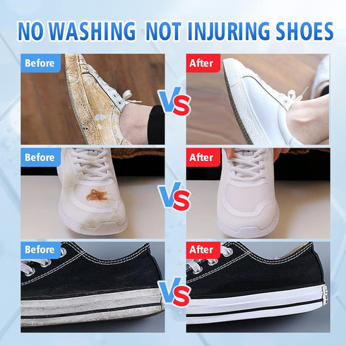 10.6OZ Shoe Cleaner Kit Water-Free Foam Sneaker Cleaner Sneaker Cleaner, Work on White Shoe Brushes,Boot,Canvas,PU,Fabric,etc Eco-Friendly Sneaker...