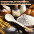 Large Silicone Cooking Spoons, Nonstick Solid Wooden Handle Kitchen Spoons, Heat Resistant Silicone Rubber Spoonula for Cooking, Serving, Basting,...