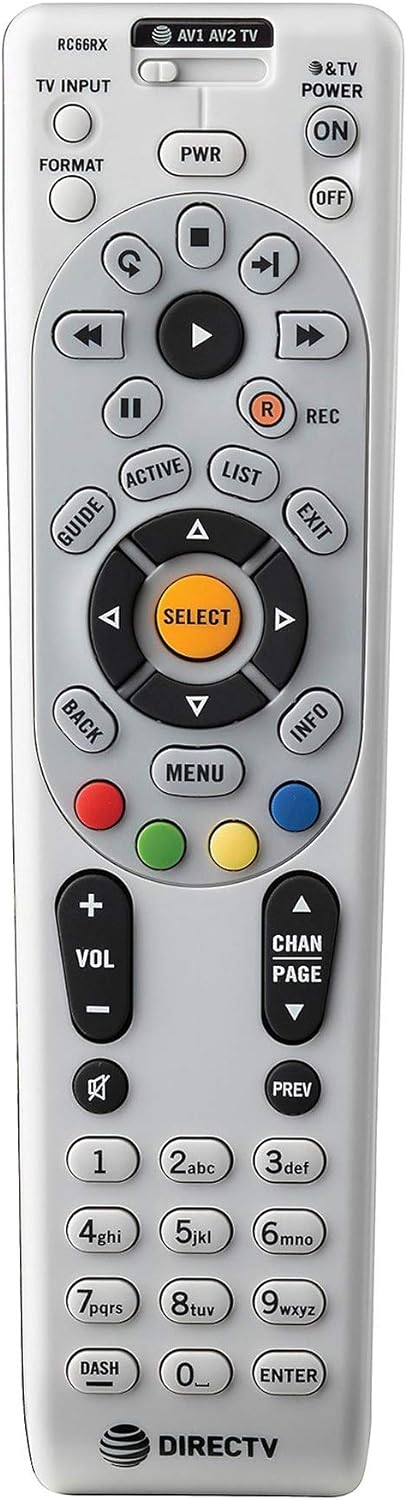2 Pack - DIRECTV RC66RX IR/RF Remote Control...