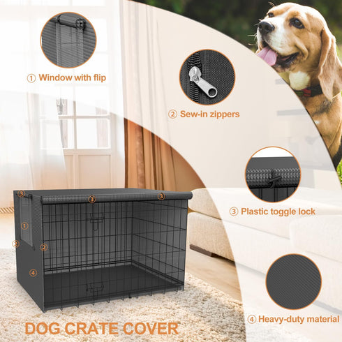 Dog kennel cover,Dog Cage Covers,Crate covers for dog cages,dog crate cover, cover,dog cage cover for winter outside,Warmer & Waterproof crate cov...