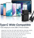Type C Charger Fast Charging, 2 Pack Adaptive Fast Charger USB C Android Phone Wall Charger Block with 6FT+6FT+1.5FT Charge Cable for Samsung Gala...