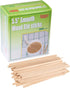 Gmark 5.5" Wood Coffee Stirrers (length 140mm, width 6mm, thick 1.3mm) 1000 ct - Natural Birch Wood Coffee Beverage Stirrers, Round End GM1014...