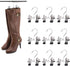Double Adjustable Clips Boots Hangers,Space Saving Boots Socks Bags Hanging Clips Boot Holder Boot Organizer,Set of 9 (9)...