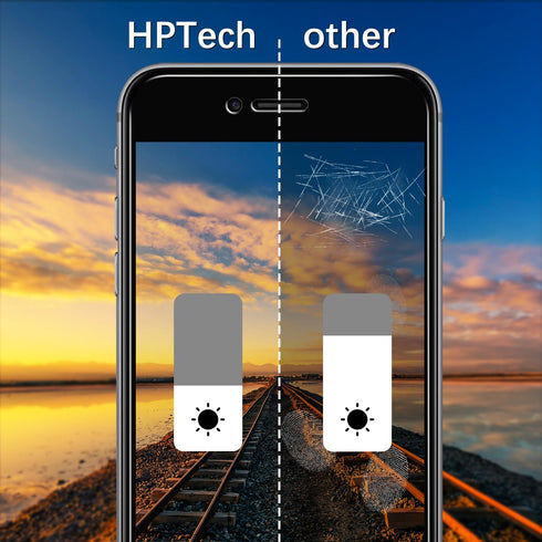 HPTech (2 Pack) Privacy Screen Protector Designed for iPhone SE 3, SE 2022, iPhone SE 2, SE 2020 4.7-inch Anti-Spy Tempered Glass, Anti Scratch, B...