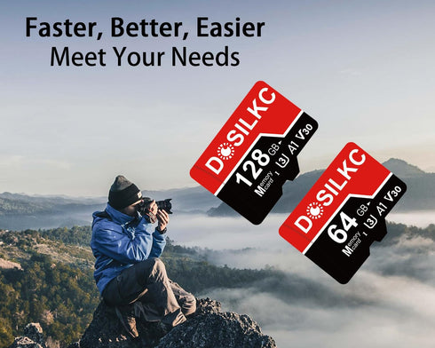 128GB SD High Speed Memory Card, U3 C10 A1 V30 TF Card Full HD Video Recording for Smartphone Tablet Camera Drone (128, GB)...