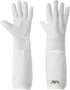 Honey Keeper Beekeeping Gloves, Small - Goatskin Leather with Ventilated Canvas Sleeve and Elastic Cuff...