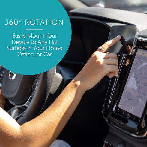 LOVEHANDLE Cell Phone Holder and Grip 360 Mount and Grip - Car Mount for Smartphones and Mini Tablets with 360 Rotation Technology - Combo Pack (B...