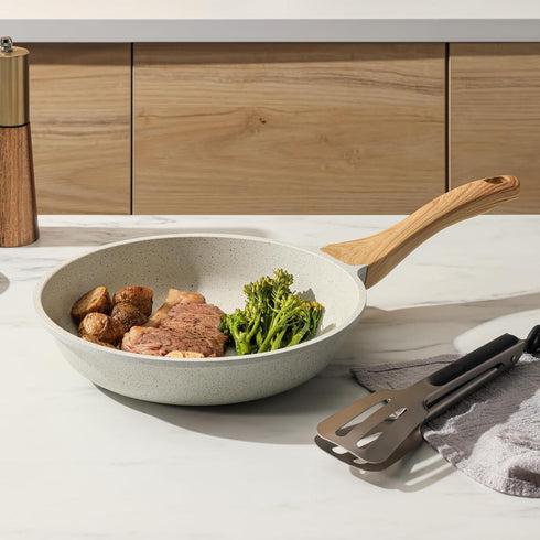 SENSARTE Frying Pan Bakelite Handle Accessories Repalcement Compatible for Sensarte White Ceramic Collection Pots and Pans...