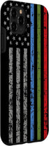 iPhone 11 Pro Max Police Military and Fire Thin Blue Green Red Line Flag Case...