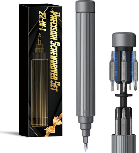 Fathers Day Dad Gifts Men Tool Mini Precision Screwdriver Set Women Christmas Stocking Stuffers 22 Multi-Bit Magnetic EDC Small Repair Tool Kit fo...