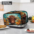 Highland Cow Slow Cooker Bags Cattle Wildlife Slow Cooker Dust Cover Woodland Cow Air Fryer Cover Dust Cover Top Handle and Mesh Pockets...