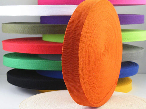 Twill Tape Herringbone Tape 5/8 Inch 40 Yards Cotton Ribbon 20 Colors Mixed for Sewing Binding Gift Wrapping Craft DIY (5/8 inch(1.5 cm), Mixed Co...
