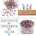 Cheriswelry 100pcs Glass Bottle Pendants Resin Fruit Juice Charms Colourful Drink Cup Milk Tea Dangle Pendants with Loop Hang Ornament Decoration ...