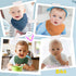 Cherub Muslin Bibs for Boys 8 Pack, 100% Cotton Baby Bibs for Drooling and Teething, Absorbent Baby Boy Bibs, Soft Muslin Bandana Drool Bibs for B...