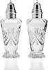 Godinger Dublin Salt and Pepper Shaker Set, Clear...