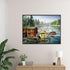 MOER SKY Fishing Boats 5D Diamond Painting Kits for Adults and Kids, Ship Full Drill Round Diamond Art Painting with Round Diamonds DIY Painting K...