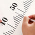 Growth Chart for Kids,Child Height Chart Ruler for Wall,White Grey Wood Frame Fabric Canvas Height Measurement Ruler for Kids Nursery Room,Removab...