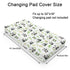 Watercolor Panda Green Leaves Baby Changing Pad Cover Sheets for Boy Girl 32''x16'' Cute Bear Unisex Fitted Diaper Changing Table Sheets Soft Brea...
