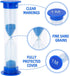 I-MART Plastic Sand Timer Sandglass Hourglass Sand Clock Timer 30 sec, 1 min, 2 mins, 3 mins, 5 mins, 10 mins (Pack of 6)...