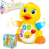 Baby Musical Duck Toy, Dancing Walking Yellow Duck - Interactive Action Learning Educational Flapping Light up Dancing Duck with Music...