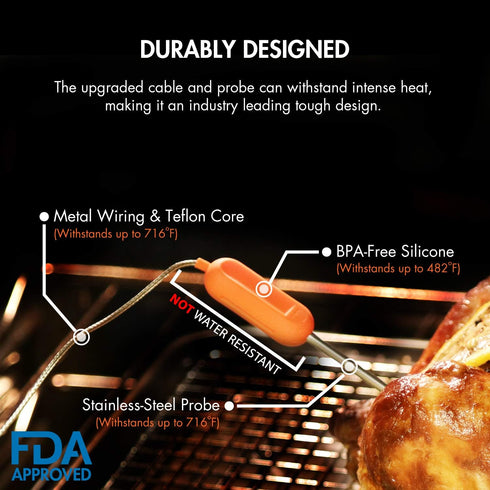 Tenergy Stainless Steel Probe for Solis Smart Food Thermometer - 2 Pack...