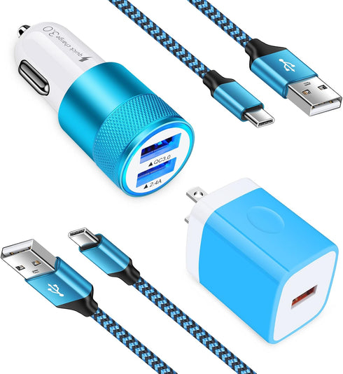 Quick Charge 3.0 Fast Phone Charger Compatible for Samsung Galaxy A55 A35 A15 A53 5G A71 A51 A52 A42 A32 A12 A13 A14 A23 5G A03s A04s A90 A80 A70 ...